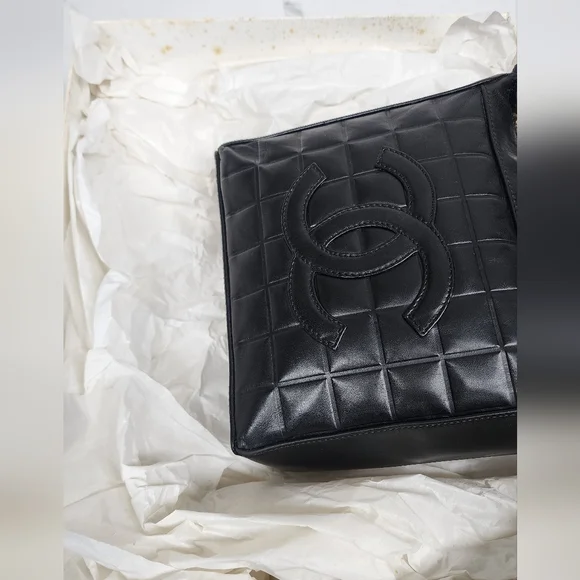 FULL SET Chanel Black Chocolate Bar Leather Bag - Picture 13 of 16